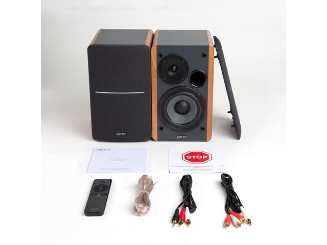 Edifier - R1280Ts Powered Computer Speakers, Bookshelf Speakers - 2.0 Stereo Soundfield Spacializer Studio Monitor - 42 Watts RMS - Wood - image 8