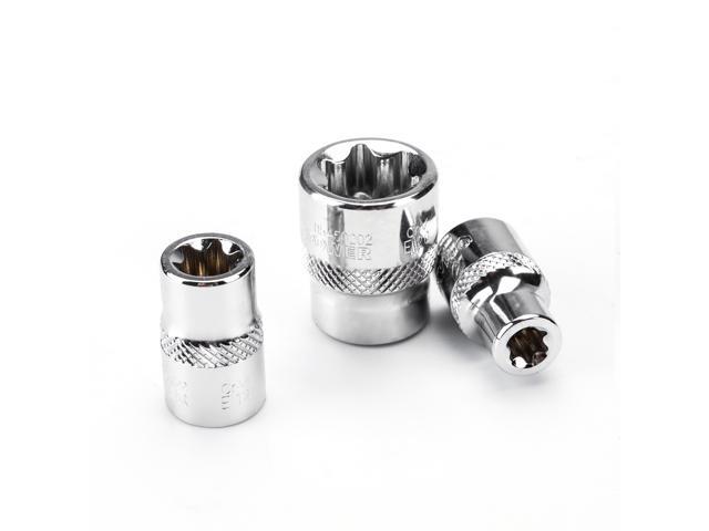 MAXPOWER 9-Piece 3/8-inch E-Torx Star Socket Set - E7, E8, E10, E11, E12, E14, E16, E18, E20