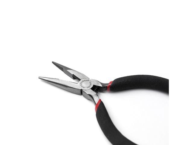 MAXPOWER 4.5' 6pc Mini Pliers Set-Bent Nose Pliers, Long Nose Pliers, Combination Pliers, End Cutting Nipper, Needle Nose Pliers, Diagonal Pliers