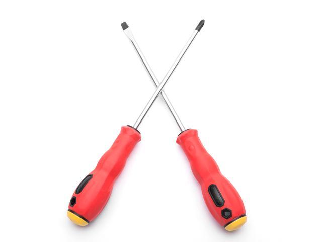 MAXPOWER 6-piece Magnetic Screwdriver Set Commercial Grade Phillips & Slotted Comfort Grip Screw Drivers with Pouch