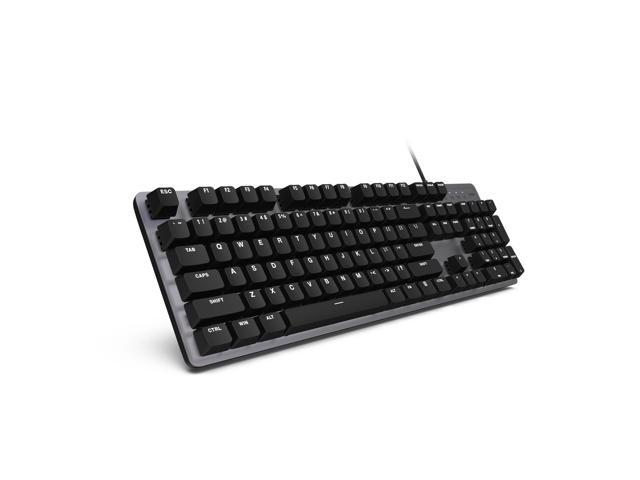 MIIIW G03 Full Size Mechanical Gaming Keyboard, LED Backlit Wired Keyboard with Floating Keys,6 Lighting Modes, Anti-Ghosting 104 Keys, Kailh Red.