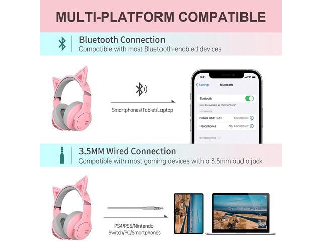 Edifier G5BT CAT Low Latency Bluetooth Gaming Headset with Mic (Pink)