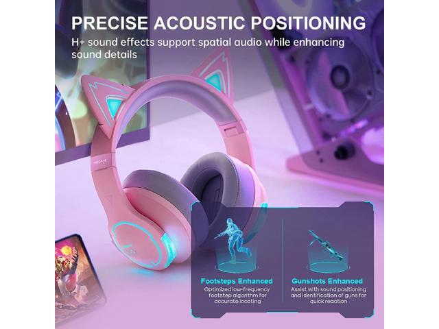 Edifier G5BT CAT Low Latency Bluetooth Gaming Headset with Mic (Pink)
