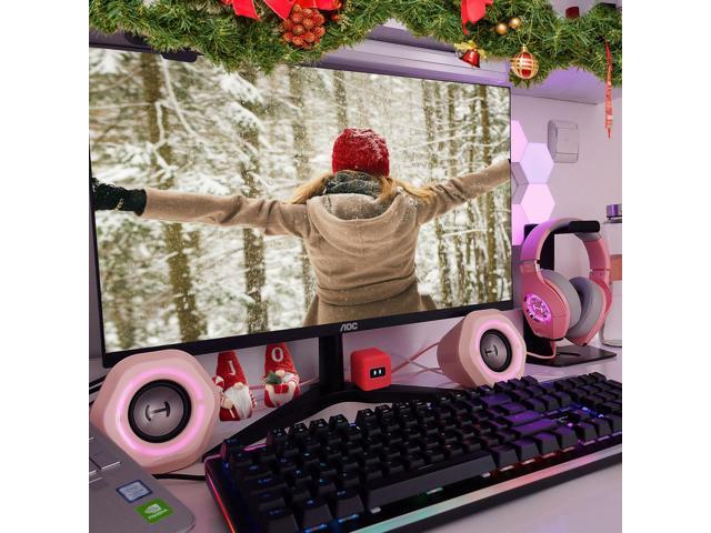 Edifier - G1000 2.0 Bluetooth Gaming Speakers with RGB Lighting (2-Piece) - Pink - image 6