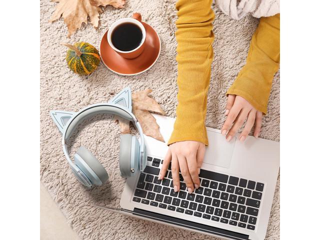 Edifier - G5BT CAT Wireless Gaming Headset w/ Magnetic Cat Ears, 36 Hour Battery Life for Xbox, Playstation, Nintendo, Mobile & PC - Sky Blue - image 8