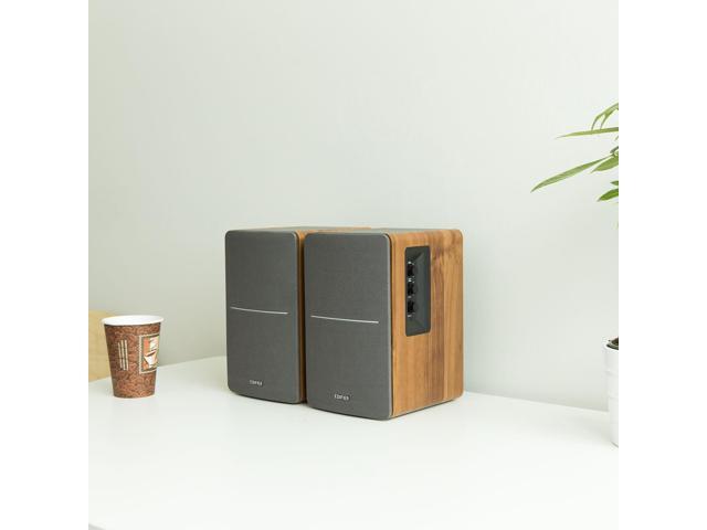 Edifier - R1280T Powered Bookshelf Speakers/Computer Speakers/Studio Monitor Speakers, 2.0 Active Near Field Monitors 42 Watts RMS - Brown - image 7