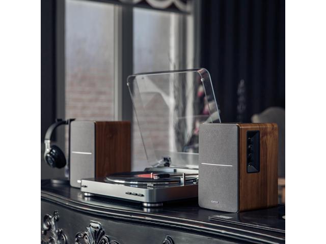 Edifier - R1280T Powered Bookshelf Speakers/Computer Speakers/Studio Monitor Speakers, 2.0 Active Near Field Monitors 42 Watts RMS - Brown - image 8