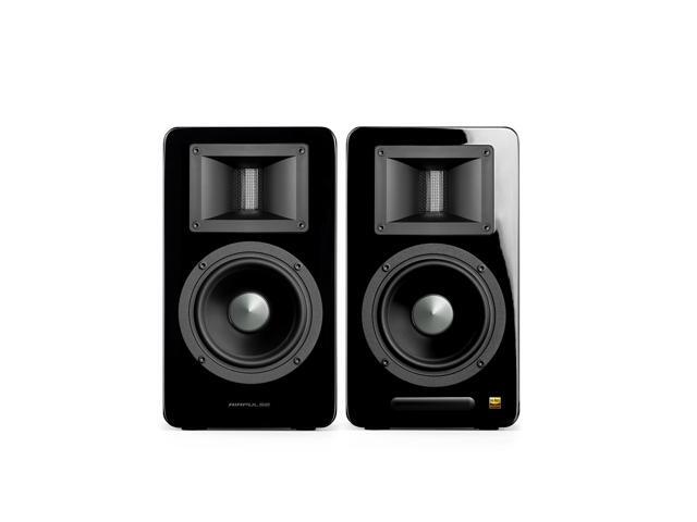 AirPulse A100 Hi-Res Audio Certified Active Speaker System Built-in Amplifier Optical, Coaxial, Bluetooth 4.1 aptX, RCA, AUX, and USB Inputs - Pair...