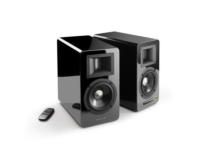 AirPulse A100 Hi-Res Audio Certified Active Speaker System Built-in Amplifier Optical, Coaxial, Bluetooth 4.1 aptX, RCA, AUX, and USB Inputs - Pair...