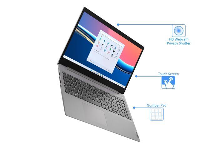 Lenovo IdeaPad 3 Laptop, 15.6' HD Touch Display, Intel Core i3-1115G4 Upto 4.1GHz, 20GB RAM, 512GB NVMe SSD, HDMI, Card Reader, Wi-Fi, Bluetooth,...