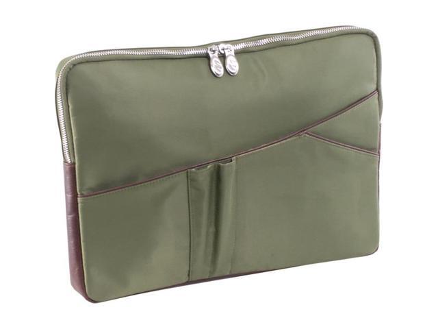 McKlein USA 18331 14 in. Crescent Nylon Laptop Sleeve, Green
