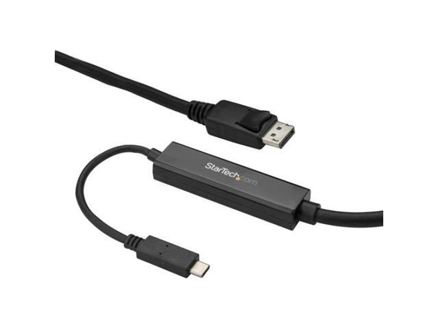 StarTech. com CDP2DPMM3MB 9.8 ft (3 m) USB-C to DisplayPort Cable - USB Type-C to DP Video Adapter Cable - 4K 60Hz - Black