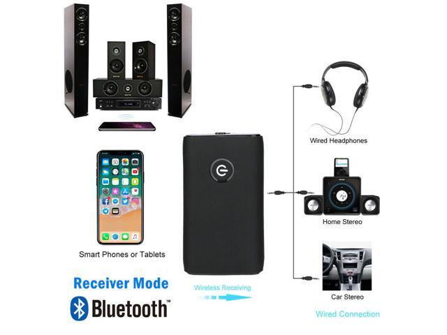 Bluetooth 5.0 Transmitter Receiver 2 IN 1 Wireless Audio 3.5mm Jack Aux Adapter