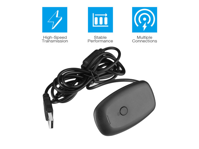 For Microsoft Xbox 360 USB Wireless Receiver Game Controller Adapter Windows PC