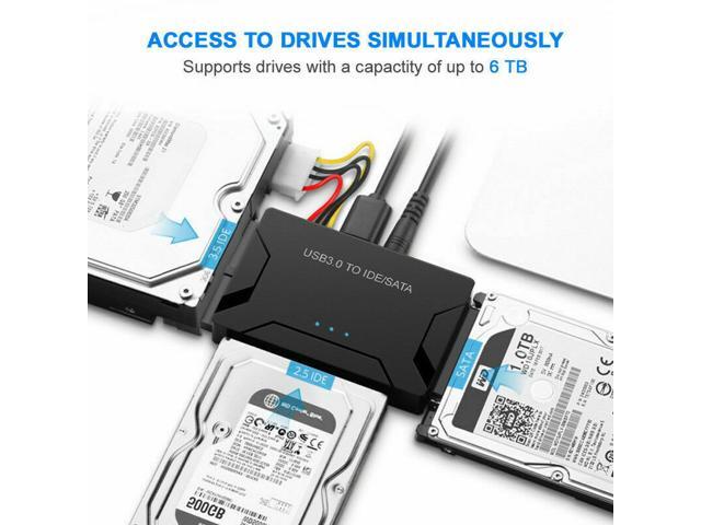 3.0 to IDE SATA Converter USB External Hard Drive Adapter Kit 2.5'/3.5' Cable
