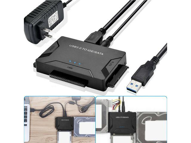 USB 3.0 to IDE & SATA Converter External Hard Drive Adapter Kit 2.5'/3.5' Cable