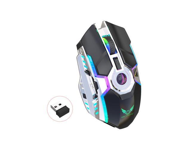 New rechargeable mouse RGB light wireless mouse 2.4G adjustable DPI game player 7 Buttons Gaming Machine Laptop Computer Mouses For PC