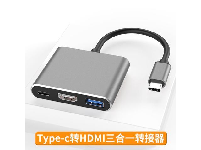 USB-C To HDMI 3 in 1 Cable Converter Usb 3.1 Type C To HDMI 4K Adapter Cable USB 3.1 Type-C to HDMI / USB 3.0 / USB-C Multiport Adapter for laptop...
