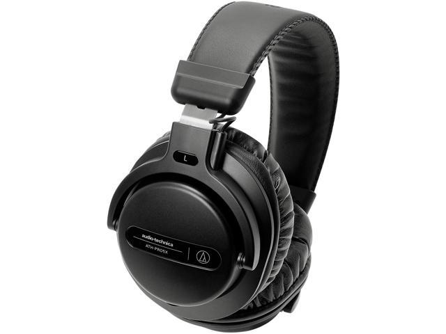 Audio-Technica ATH-PRO5XBK 3.5 mm (1/8') stereo mini-plug Connector Professional Over-Ear DJ Monitor Headphones