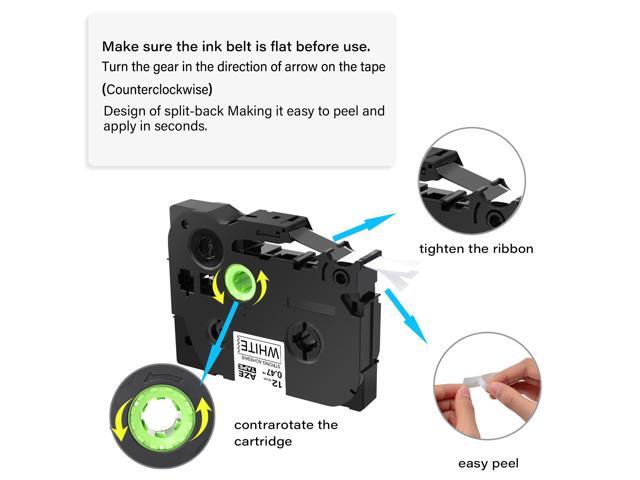 GREENCYCLE 10 Pack Compatible Brother P-touch Extra Strength TZe Label Tape TZe-S231 TZ-S231 TZe-231 TZe231 for Brother P-touch Label Maker PT-D210...