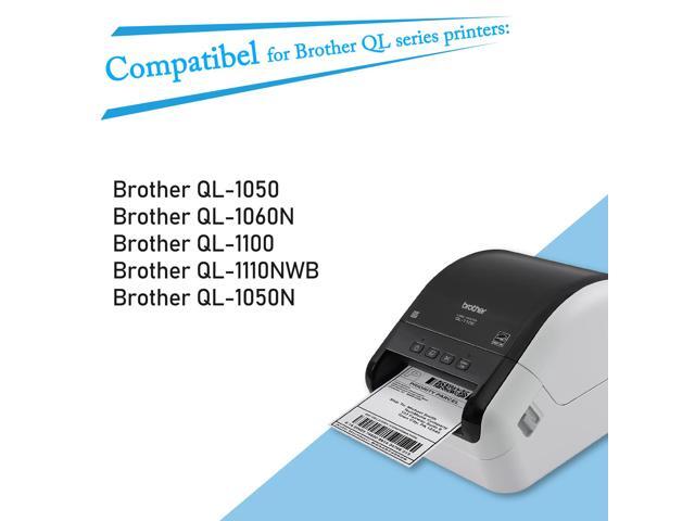GREENCYCLE 5 Roll (200 Labels/Roll) White Paper Shipping Label Compatible for Brother DK1241 DK-1241 4''x6'' (102mm x 152mm) QL Printer
