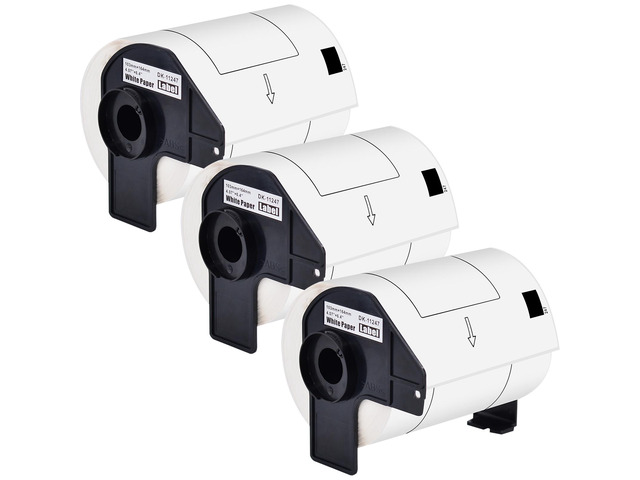 GREENCYCLE 3 Roll Compatible for Brother DK-1247 DK1247 Die-Cut Large Shipping White Paper Labels 4.07x 6.4'' 103mm x 164 mm for QL-1050 QL-1060N...