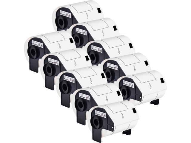 GREENCYCLE 10 Roll Compatible for Brother DK-1247 DK1247 Die-Cut Large Shipping White Paper Labels 4.07x 6.4'' 103mm x 164 mm for QL-1050 QL-1060N...