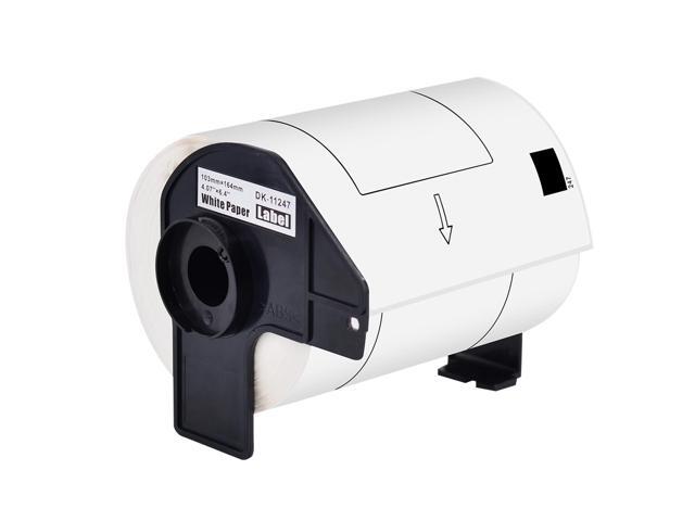 GREENCYCLE 1 Roll Compatible for Brother DK-1247 DK1247 Die-Cut Large Shipping White Paper Labels 4.07x 6.4'' 103mm x 164 mm for QL-1050 QL-1060N...