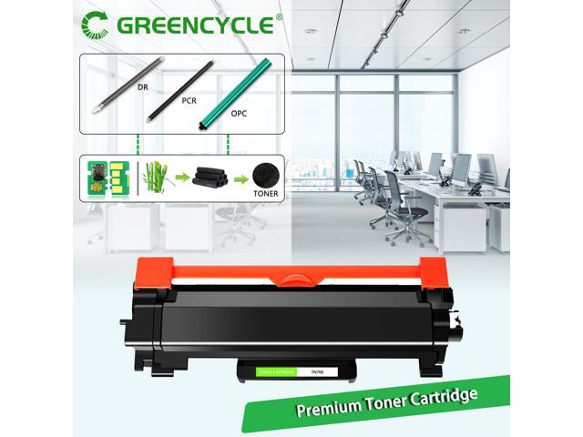 GREENCYCLE Toner Cartridge WITH CHIP Compatible for Brother TN760 TN730 use in DCP-L2550DW HL-L2350DW Printer (Black, 8 Pack)