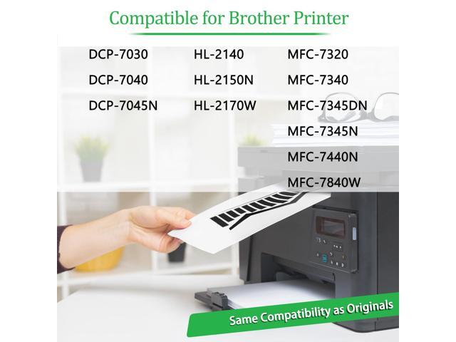 GREENCYCLE 2PK Set Compatible with Brother TN360 DR360 (1 Toner, 1 Drum) High Yield for DCP-7030 HL-2140 MFC-7340 Printer