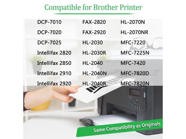 GREENCYCLE 2 Pack Compatible TN350 TN-350 Black Laser Toner Cartridges for Brother DCP-7010 HL-2030/2040 Intellifax 2820 MFC-7220