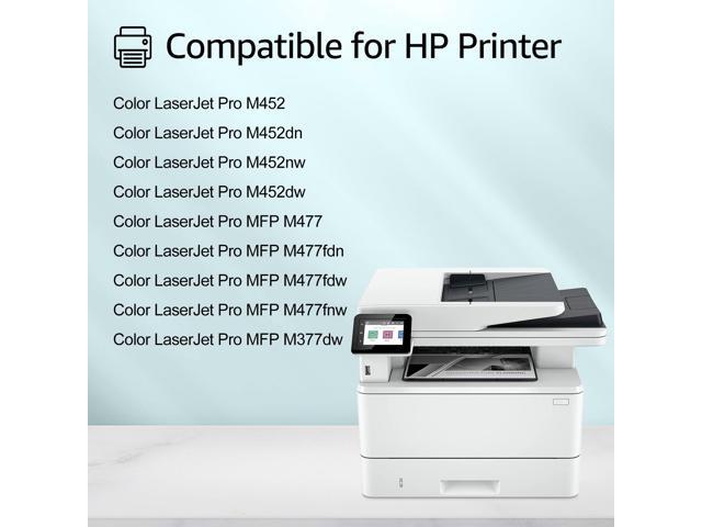 greencycle 10 Pack Toner Cartridge Compatible for HP 410A CF410A Black Toner Work with Color Laser Jet Pro M452dn M452dw M452nw M477fdn M477fdw...