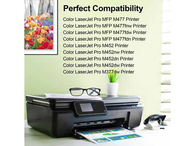 greencycle 2 Pack Toner Cartridge Compatible for HP 410A 410X CF410X Black Toner Works on Color Laser Jet Pro M452dn M452dw M452nw M477fdn M477fdw...