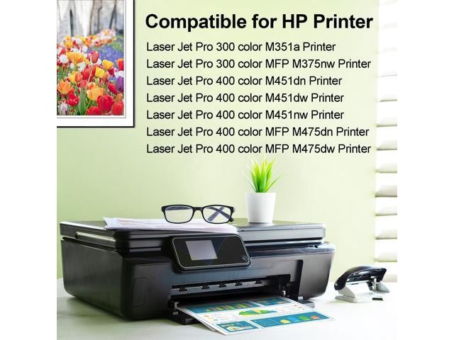 greencycle 8 Pack Compatible Toner Cartridge Replacement for HP 305A CE410A CE411A CE412A CE413A Tone work with Laser jet Pro 400 Color M451nw...