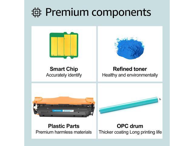 greencycle 3 Pack 304A CC531A High-yield Compatible Toner Cartridge Replacement for HP 304A CC531A Cyan Toner work with Color CP2025n CP2025dn...