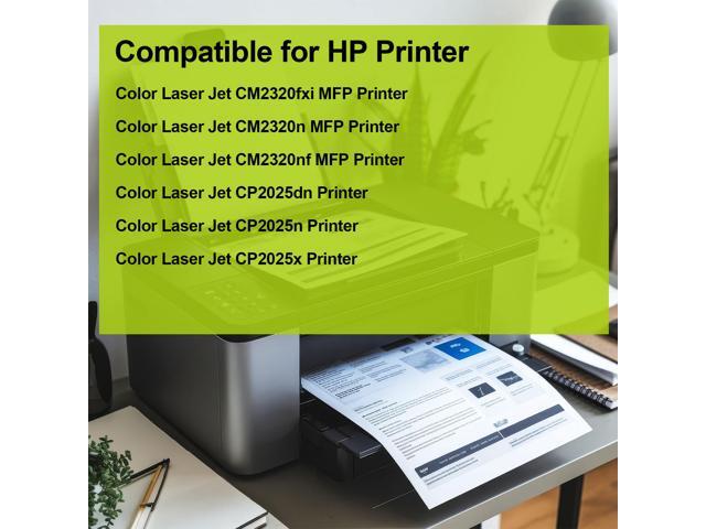 greencycle 4 Pack 304A CC532A High-yield Compatible Toner Cartridge Replacement for HP 304A CC532A Yellow Toner work with Color CP2025n CP2025dn...