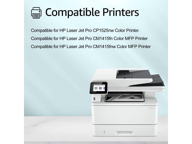 GREENCYCLE 4 Pack 128A Compatible Toner Cartridge Replacement for HP 128A CE320A CE321A CE322A CE323A work with Laser Jet Pro CP1525nw CM1415fn...