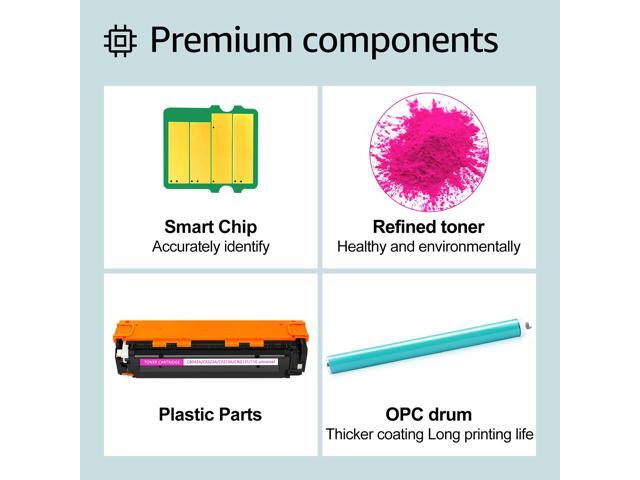 GREENCYCLE 8 Pack 128A Compatible Toner Cartridge Replacement for HP 128A CE320A CE321A CE322A CE323A work with Laser Jet Pro CP1525nw CM1415fn...