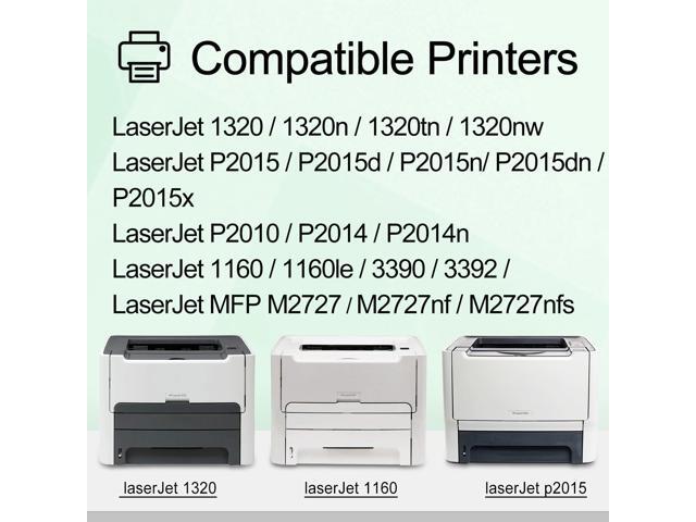 greencycle Q7553A Compatible Toner Cartridge Replacement for HP 53A Q7553A 49A Q5949A Black Cartridge Laserjet 1320 1320n P2015 P2015d P2015n P2010...