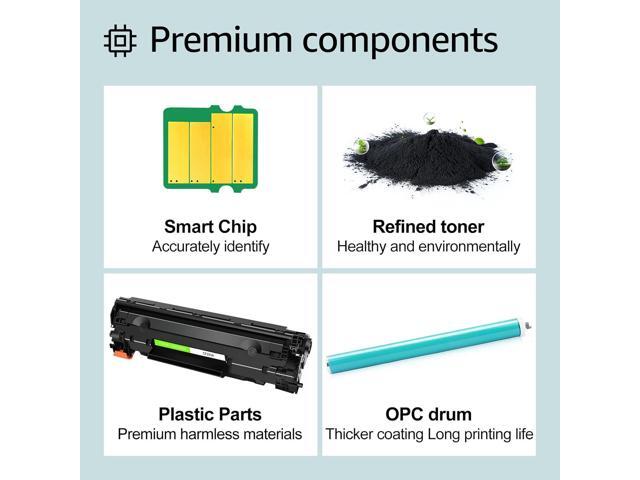 greencycle CF283A Compatible Toner Cartridge Replacement for HP 83A CF283A Black Cartridge Laserjet Pro MFP M125nw M201dw M225dw M127fw M127fn...