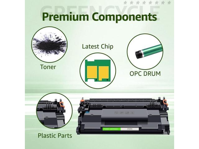 greencycle CF287A Compatible Toner Cartridge Replacement for HP 87A CF287A 87X CF287X Black Cartridge Laserjet Enterprise M506 M506dn M506n M506x...
