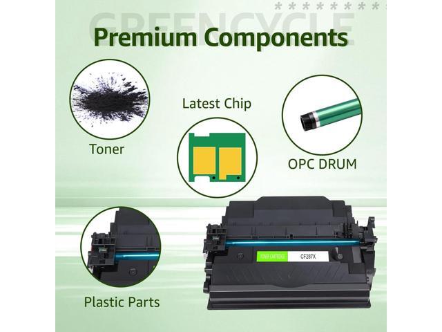 greencycle CF287X Compatible Toner Cartridge Replacement for HP 87X CF287X 87A CF287A Black Cartridge Laserjet Enterprise M506 M506dn M506n M506x...
