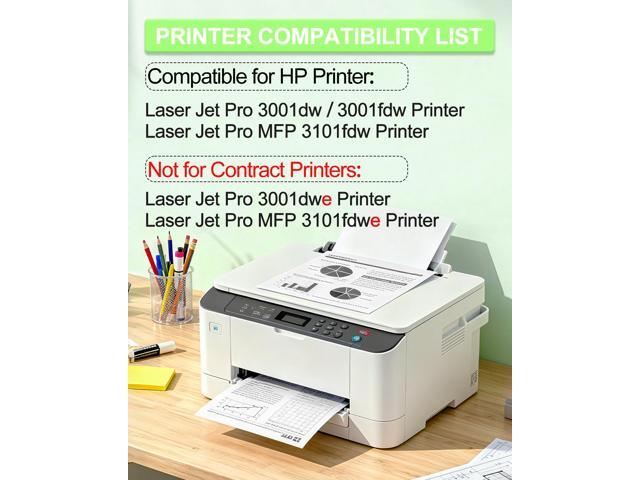 greencycle W1380A [with Chip] Compatible Toner Cartridge Replacement for HP 138A W1380A 138X W1380X Black Cartridge Laser Jet Pro 3001dw 3001fdw...