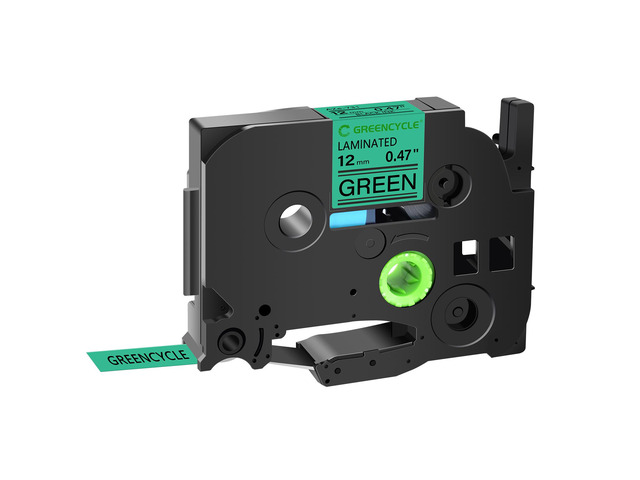 GREENCYCLE TZe-731 12mm 0.47 Laminated Green Tape Compatible for Brother P-Touch Black on Green TZ-731 TZe731 1/2 inch TZe TZ Tape for Ptouch...