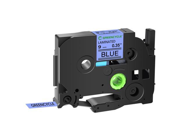 GREENCYCLE TZe-521 9mm 0.35 Laminated Blue Tape Compatible for Brother P-Touch Black on Blue TZ-521 TZe521 3/8 inch TZe TZ Tape for Ptouch PT-D210...