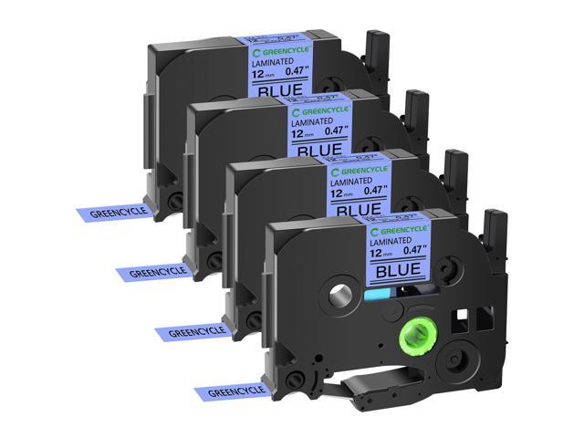 GREENCYCLE TZe-531 12mm 0.47 Laminated Blue Tape Compatible for Brother P-Touch Black on Blue TZ-531 TZe531 1/2 inch TZe TZ Tape for Ptouch PT-D210...