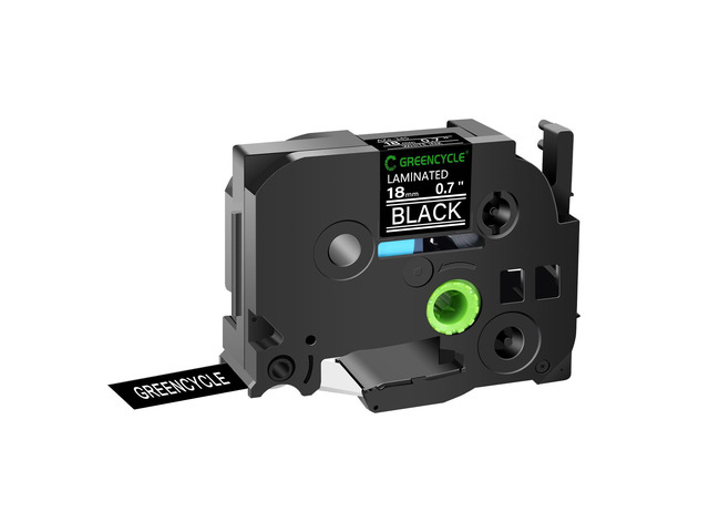 GREENCYCLE TZe-345 18mm 0.7 Laminated Black Tape Compatible for Brother P-Touch