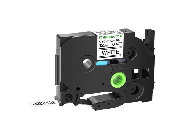 GREENCYCLE Extra Strength TZe-S231 12mm 0.47 Laminated White Tape Compatible for Brother P-Touch Black on White TZ-S231 TZeS231 1/2 inch TZe TZ...