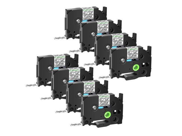 GREENCYCLE Extra Strength TZe-S131 12mm 0.47 Laminated Clear Tape Compatible for Brother P-Touch Black on Clear TZ-S131 TZeS131 1/2 inch TZe TZ...