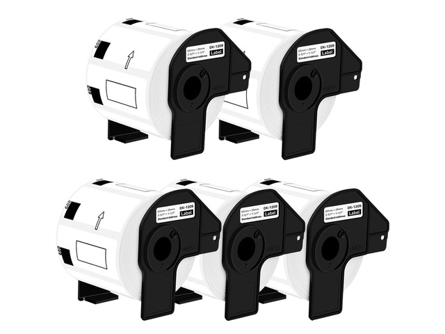 GREENCYCLE 5 Roll Large Address Label Compatible for Brother DK-1209 2.4 in x 1.